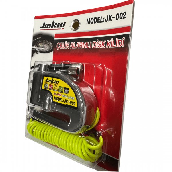 Motosiklet Küçük Resim Jiekai 'JK002-Çeli̇k-Alarm-Di̇sk-Ki̇li̇di̇'