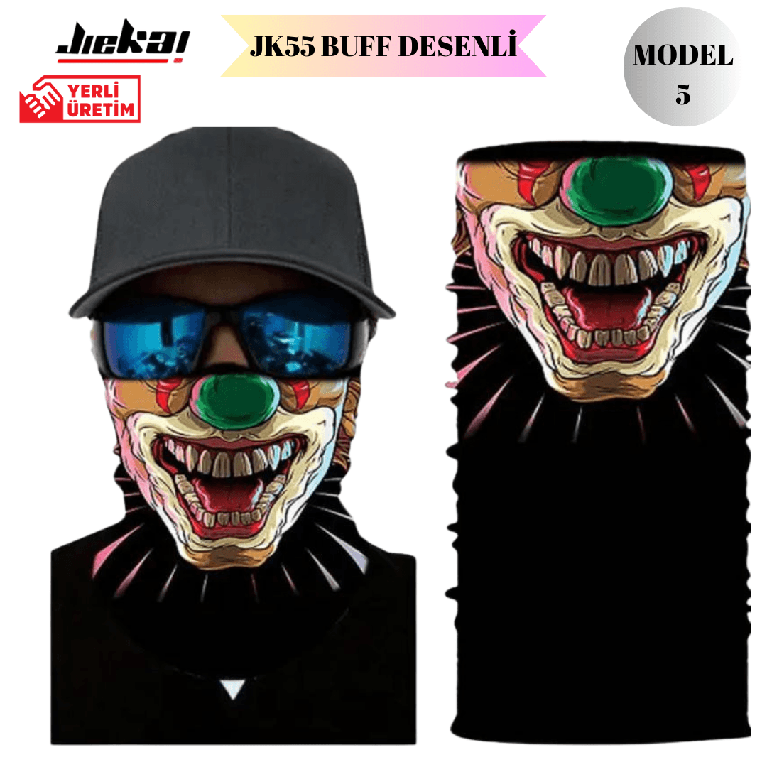 Motosiklet Küçük Resim Jiekai 'Buff-Desenli-Bandana'