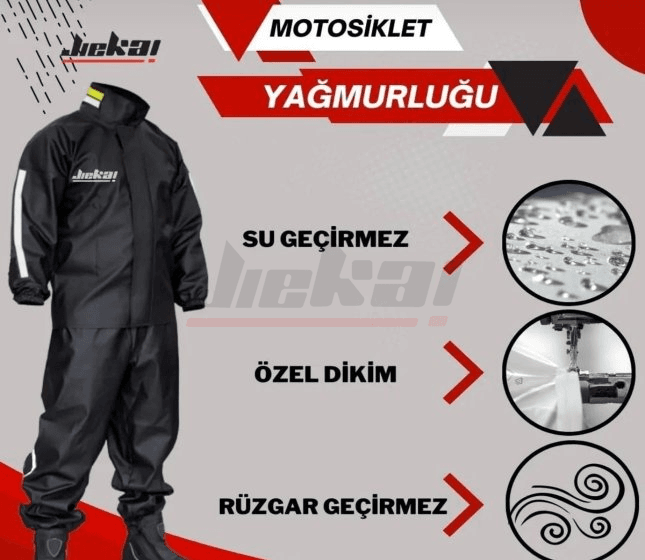 Motosiklet Küçük Resim Jiekai 'Yağmurluk-Takim'