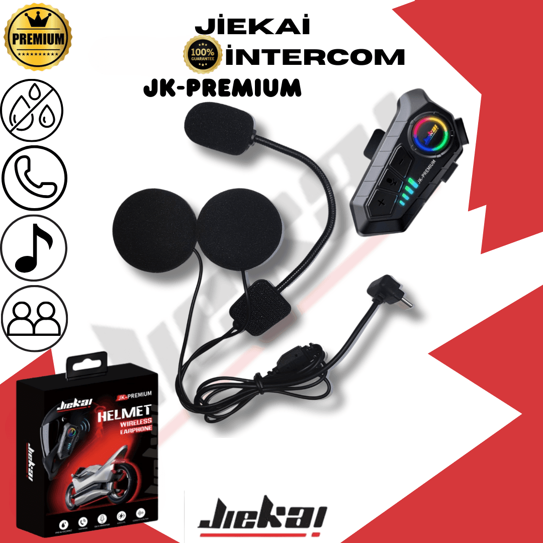 Motosiklet Küçük Resim Jiekai 'Jk-Premium-İnterkom'