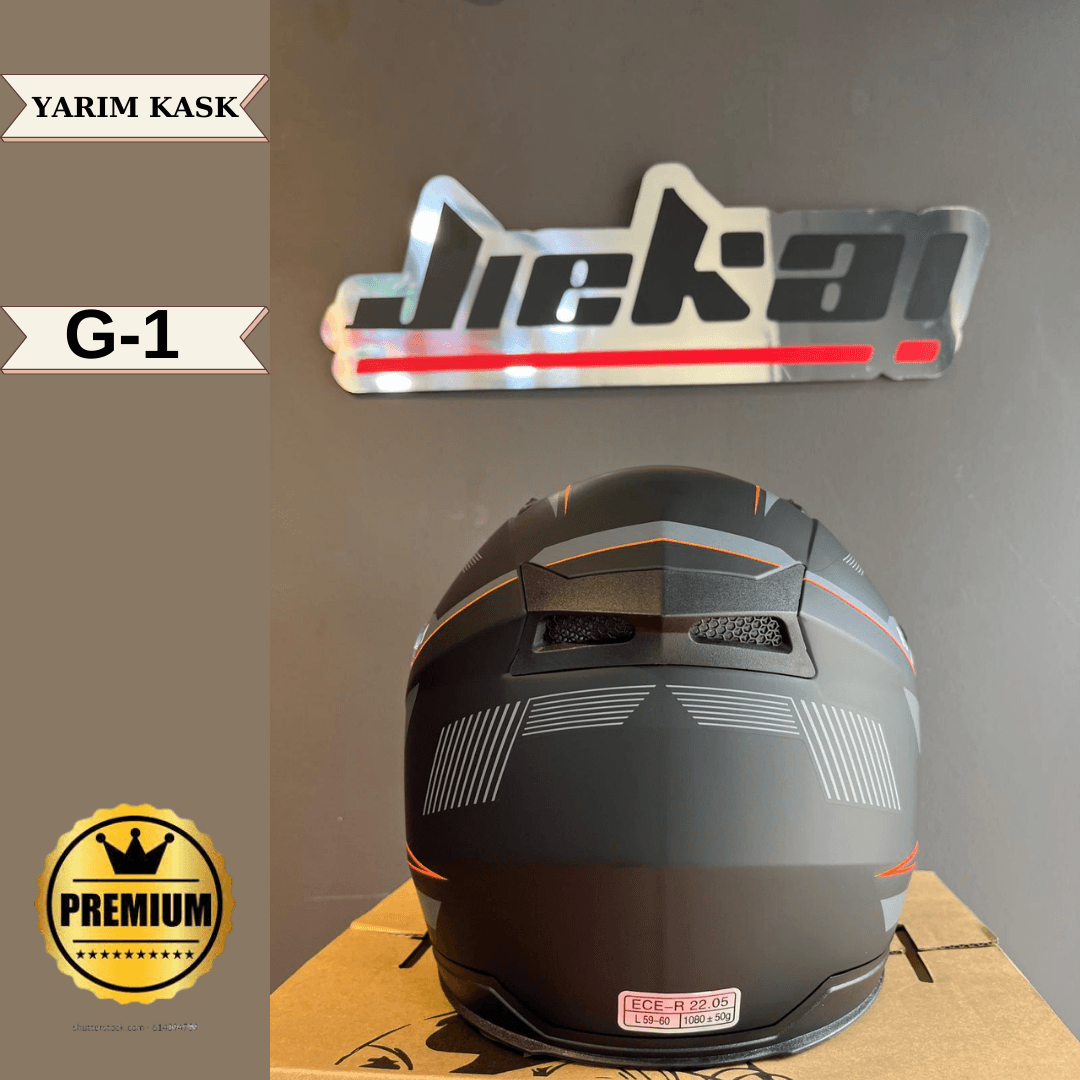 Motosiklet Küçük Resim Jiekai 'Jiekai-Yarim-Kask-G-1-Güneş-Vizörlü'