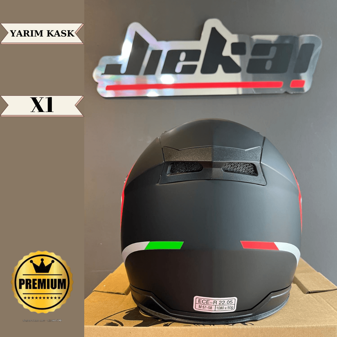 Motosiklet Küçük Resim Jiekai 'Yarim-Kask-X1-Güneş-Vizörlü'